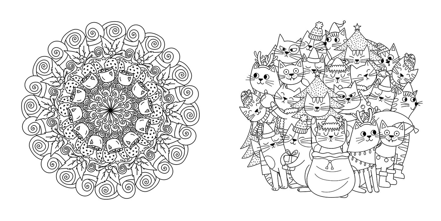 Mandala super carini. Natale