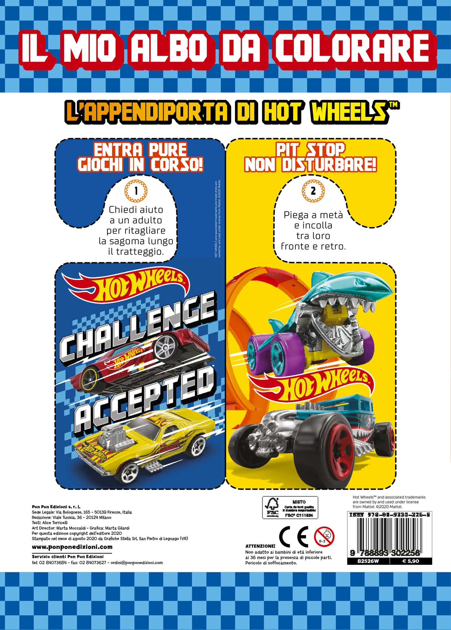 Sticker & Color. Hot Wheels. Colori in pista