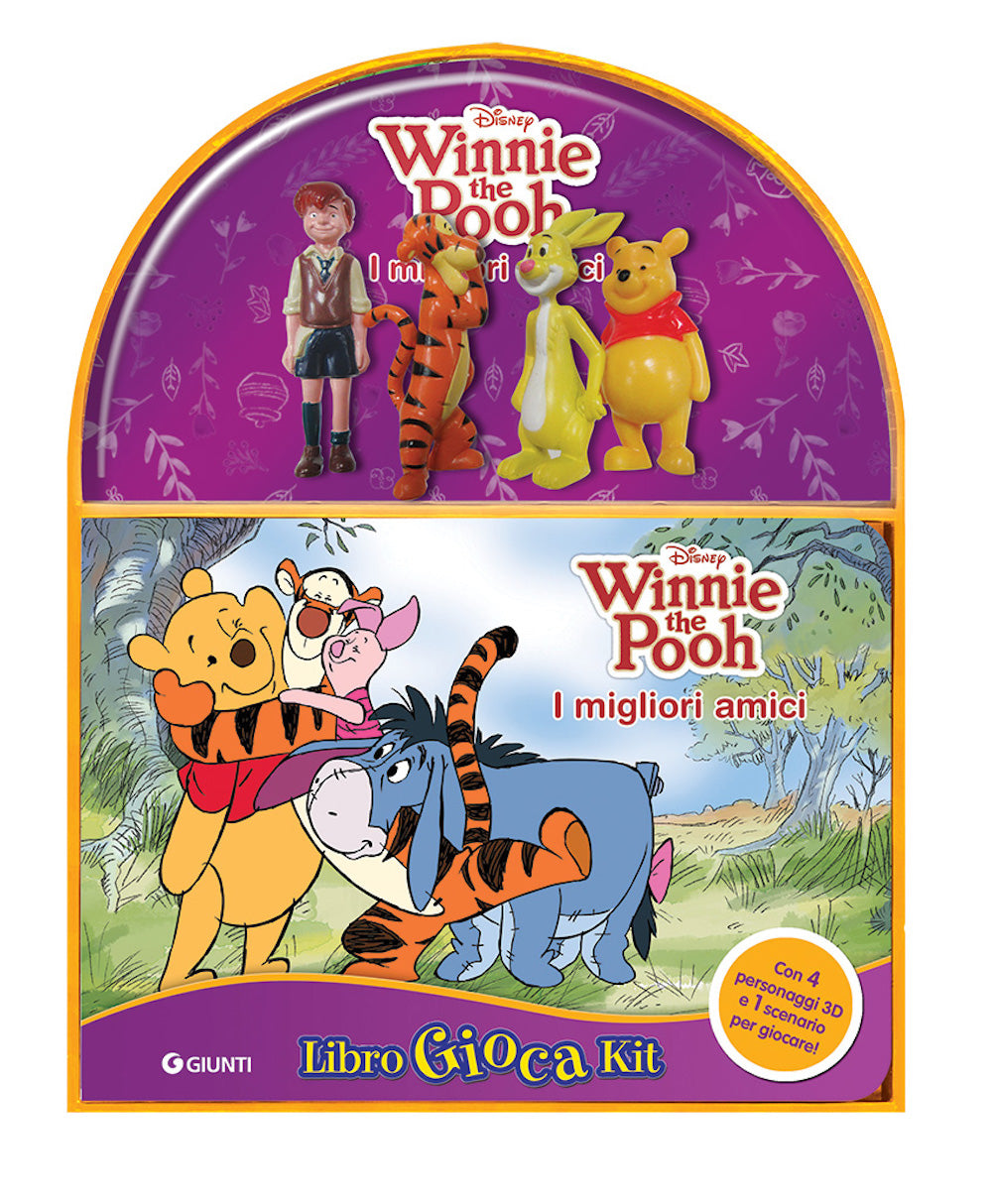 LibroGiocaKit Winnie the Pooh I migliori amici. Con 4 personaggi 3D e 1 scenario per giocare!