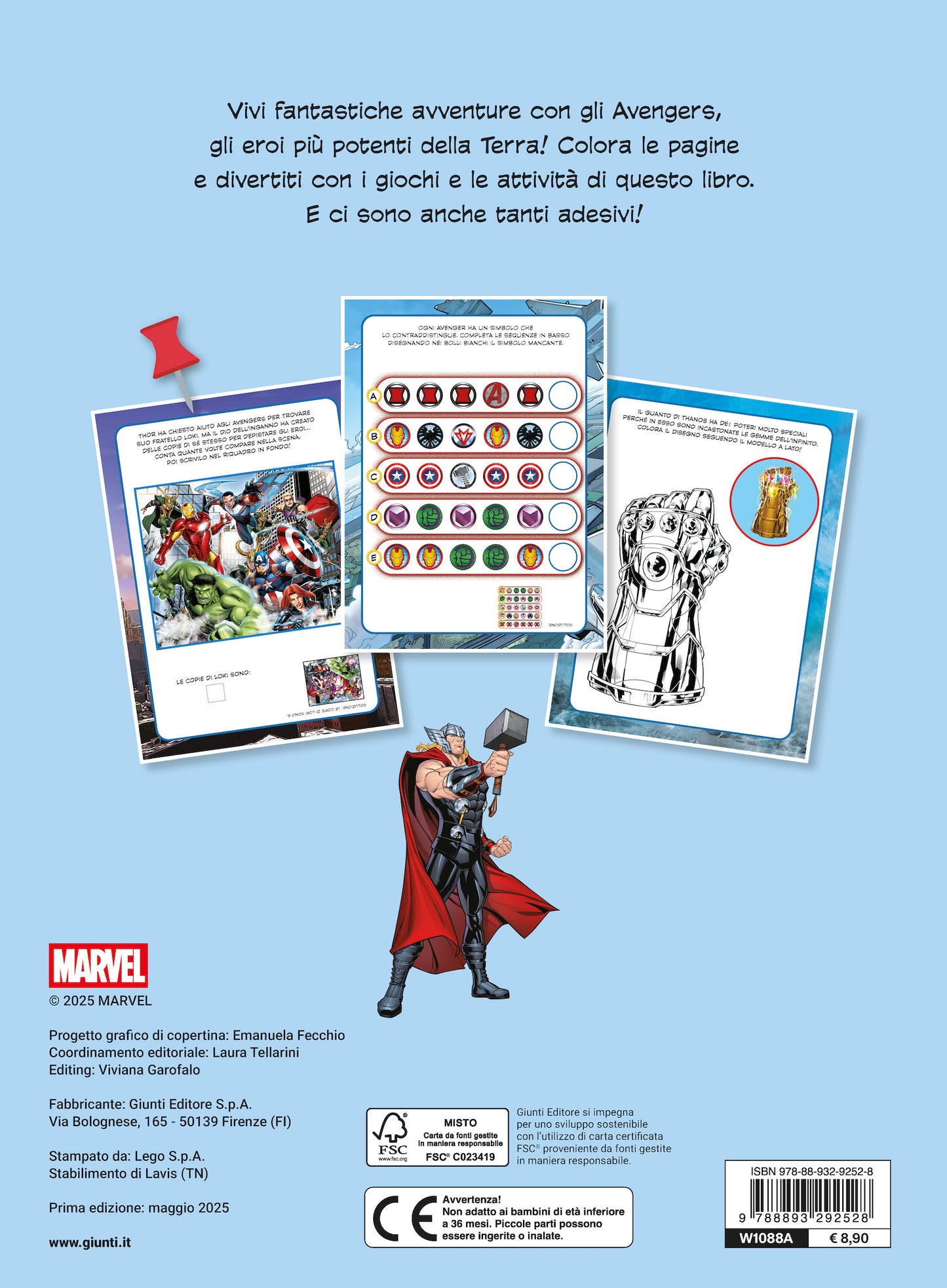 Avengers 100 sfide Attività e giochi. Con tanti adesivi