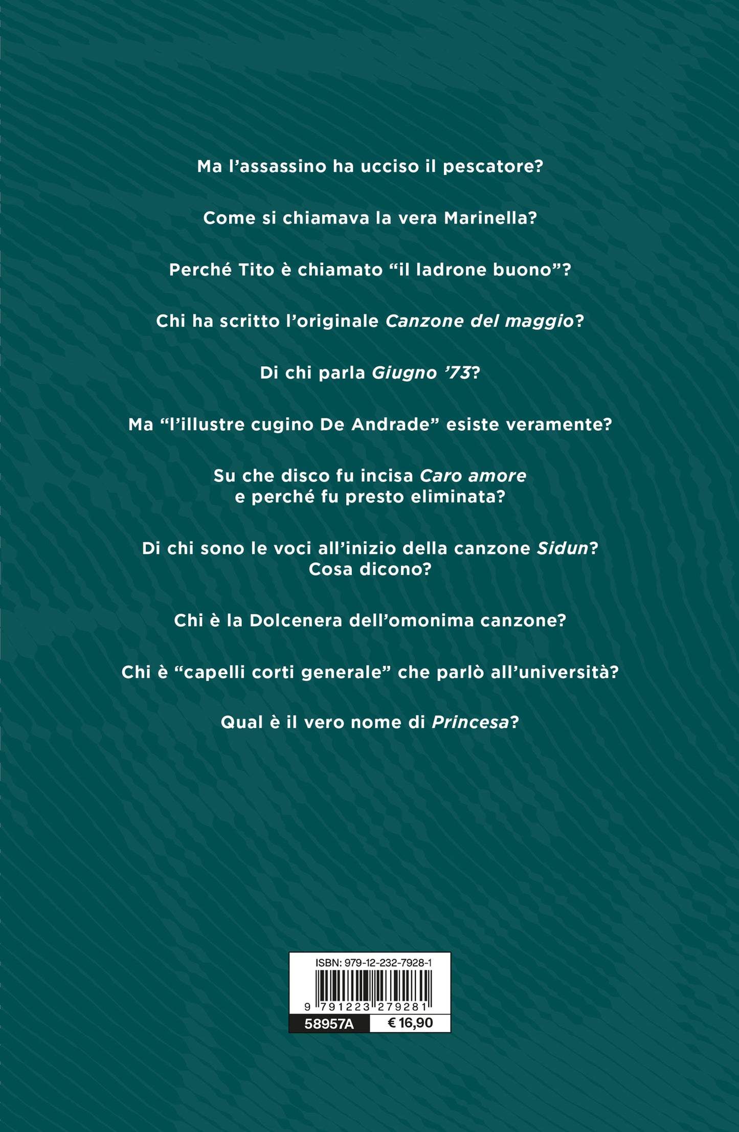 Fabrizio De André. Il libro del mondo