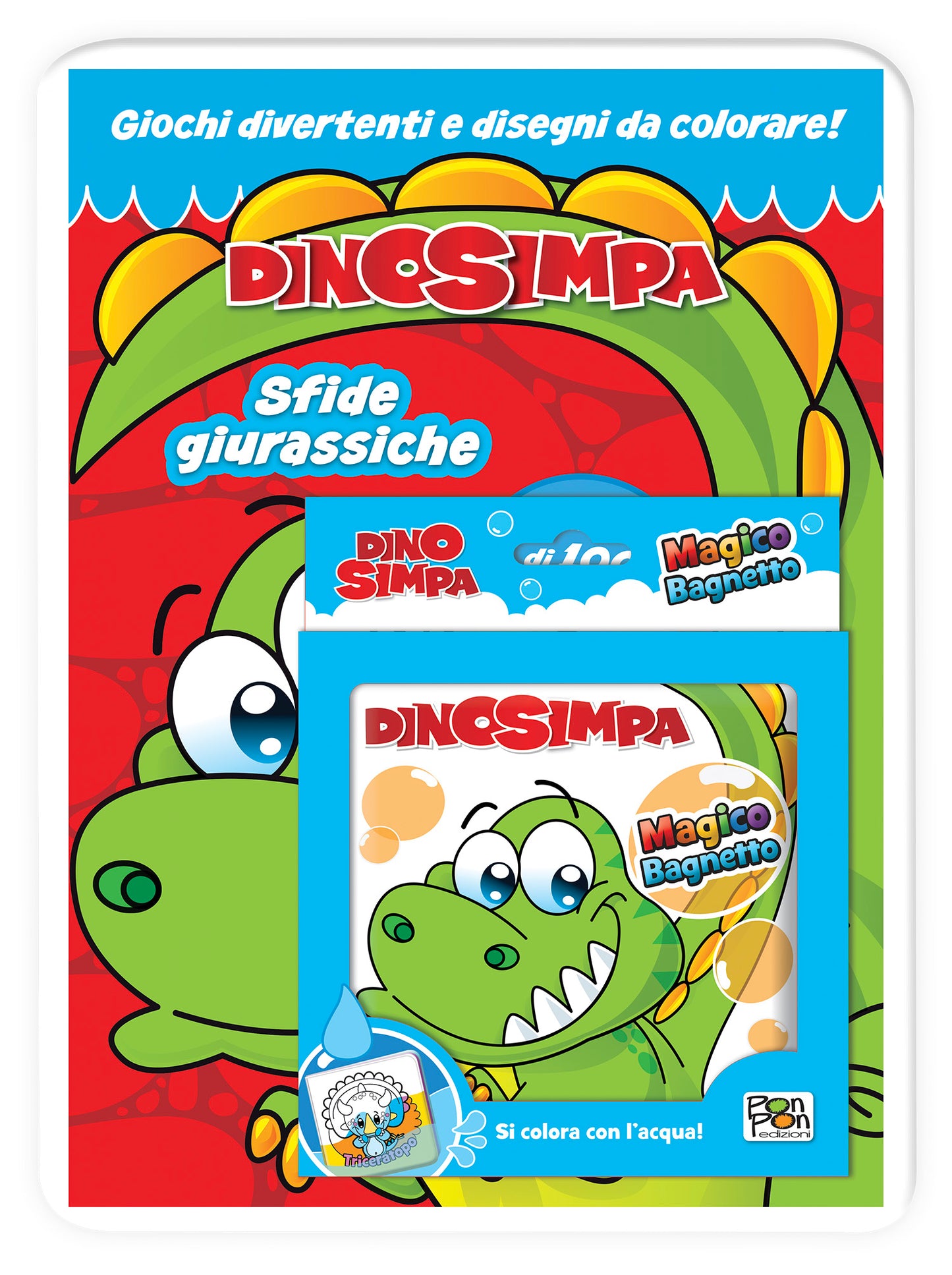 Dinosimpa. Activity book. Sfide giurassiche + Magico bagnetto