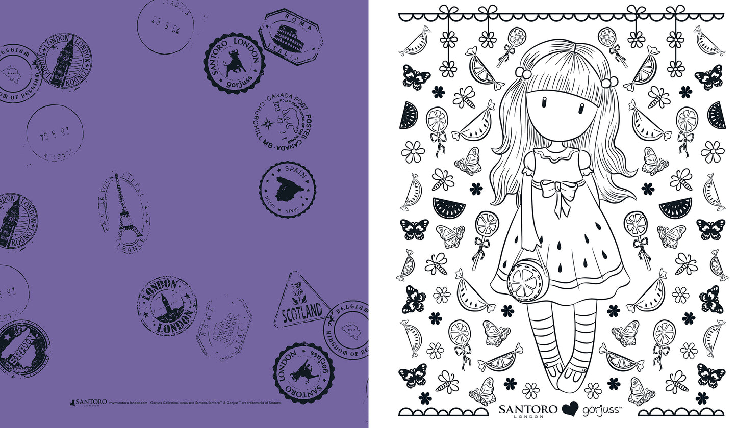 Gorjuss. Doodle Book + penne glitter