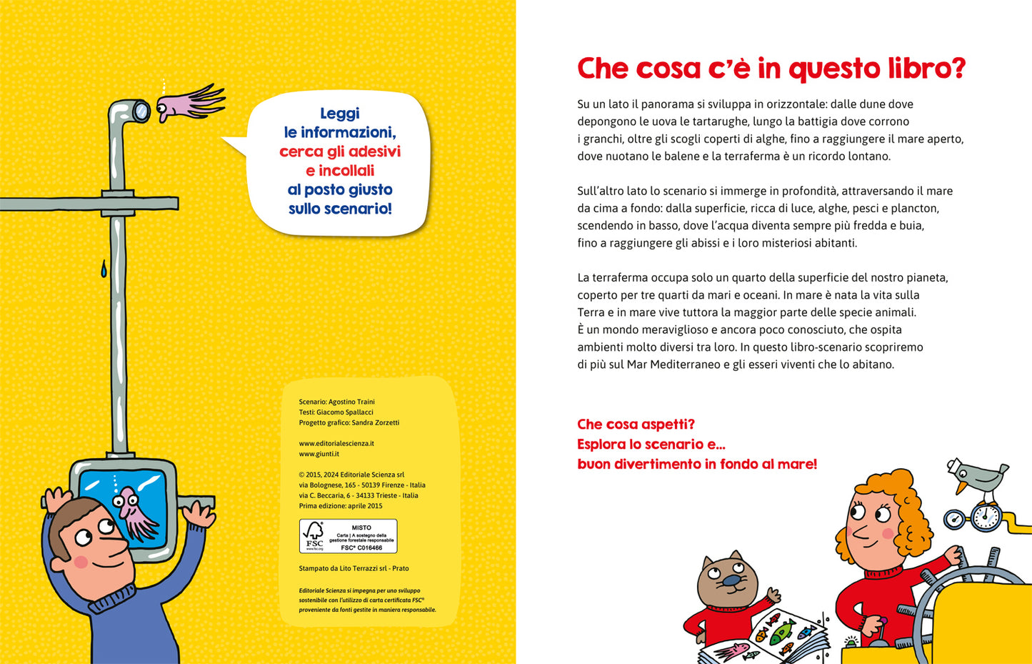 Il mare . Con più di 100 adesivi!