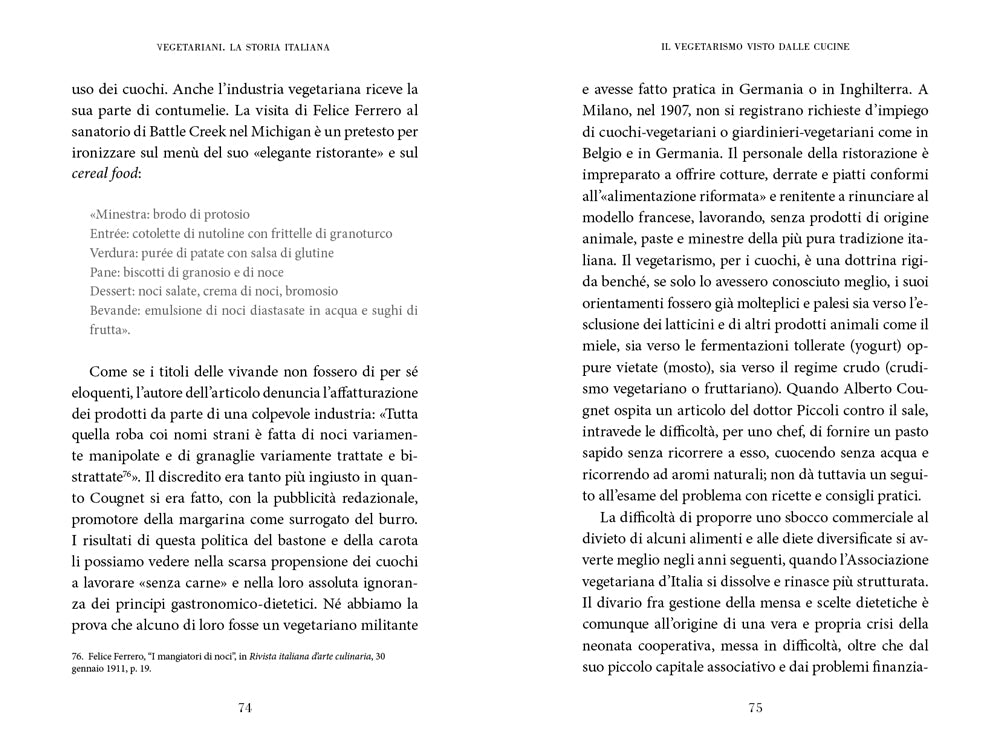 Vegetariani. La storia italiana dal 1900 ai giorni nostri. La storia italiana dal 1900 ai giorni nostri