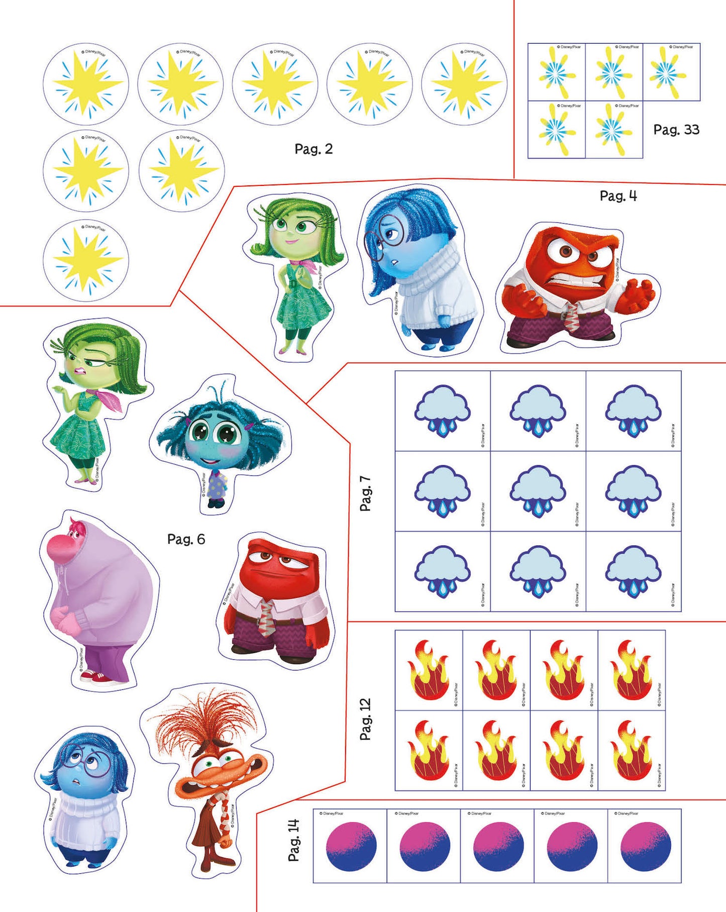 1000 Sticker Inside Out 2. Tanti giochi e attività