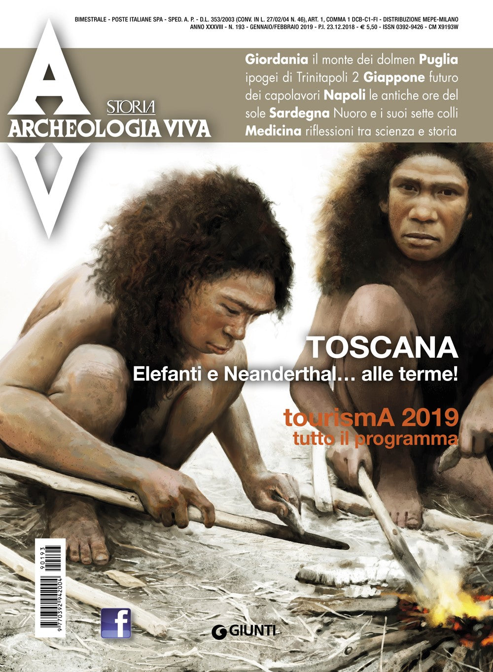 Archeologia Viva n. 193 - gennaio/febbraio 2019. Rivista bimestrale