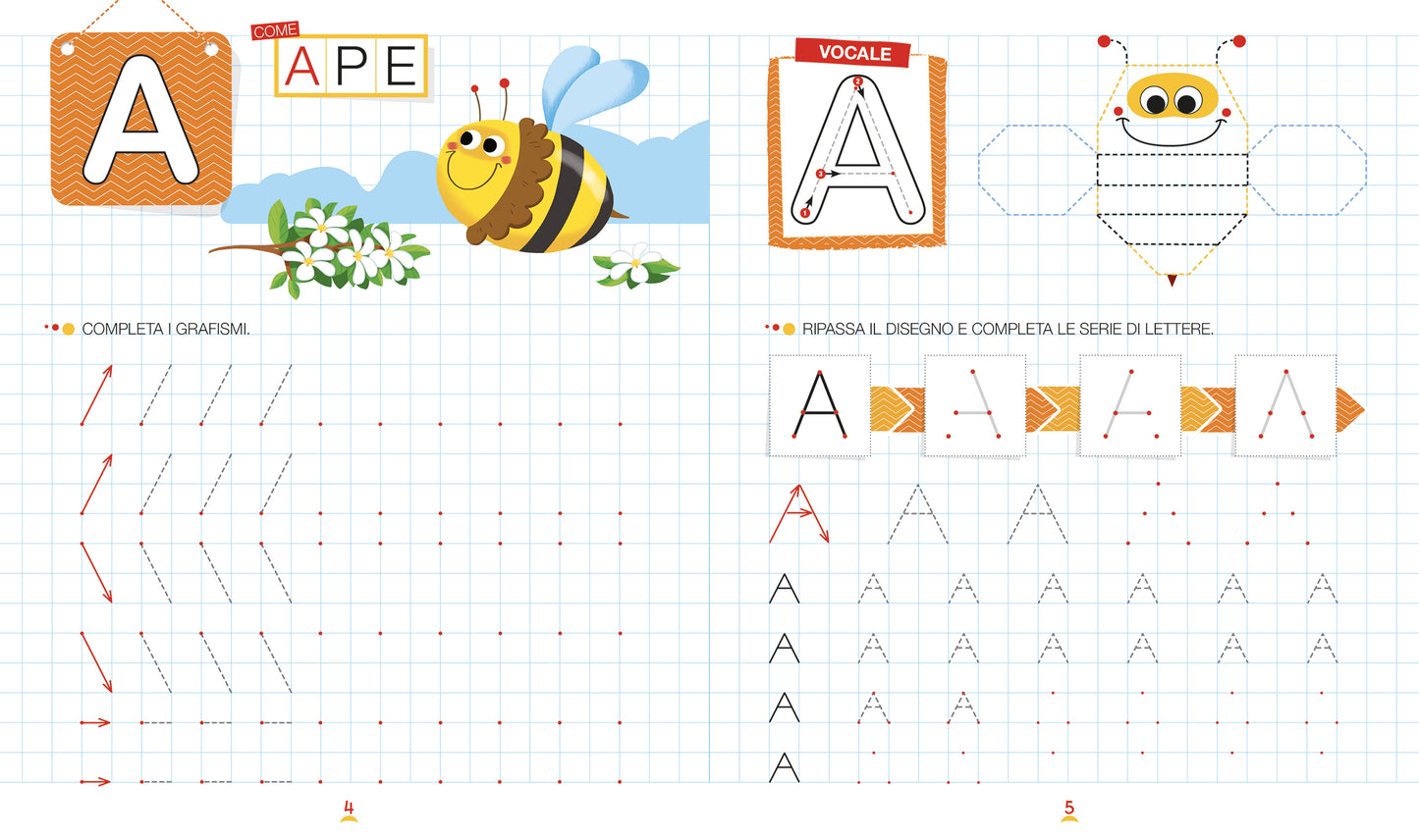 Imparo a scrivere. Tratti, segni, cornicette