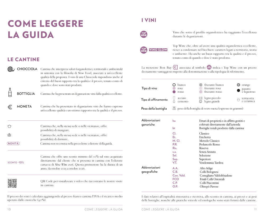 Slow wine. Vite, vigne, vini d'Italia 2026. Vite, vigne, vini d'Italia 2026