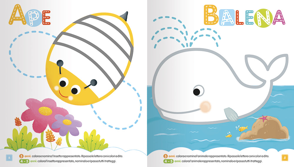 Amici Animali. Il mio primo libro delle lettere e degli animali da completare!