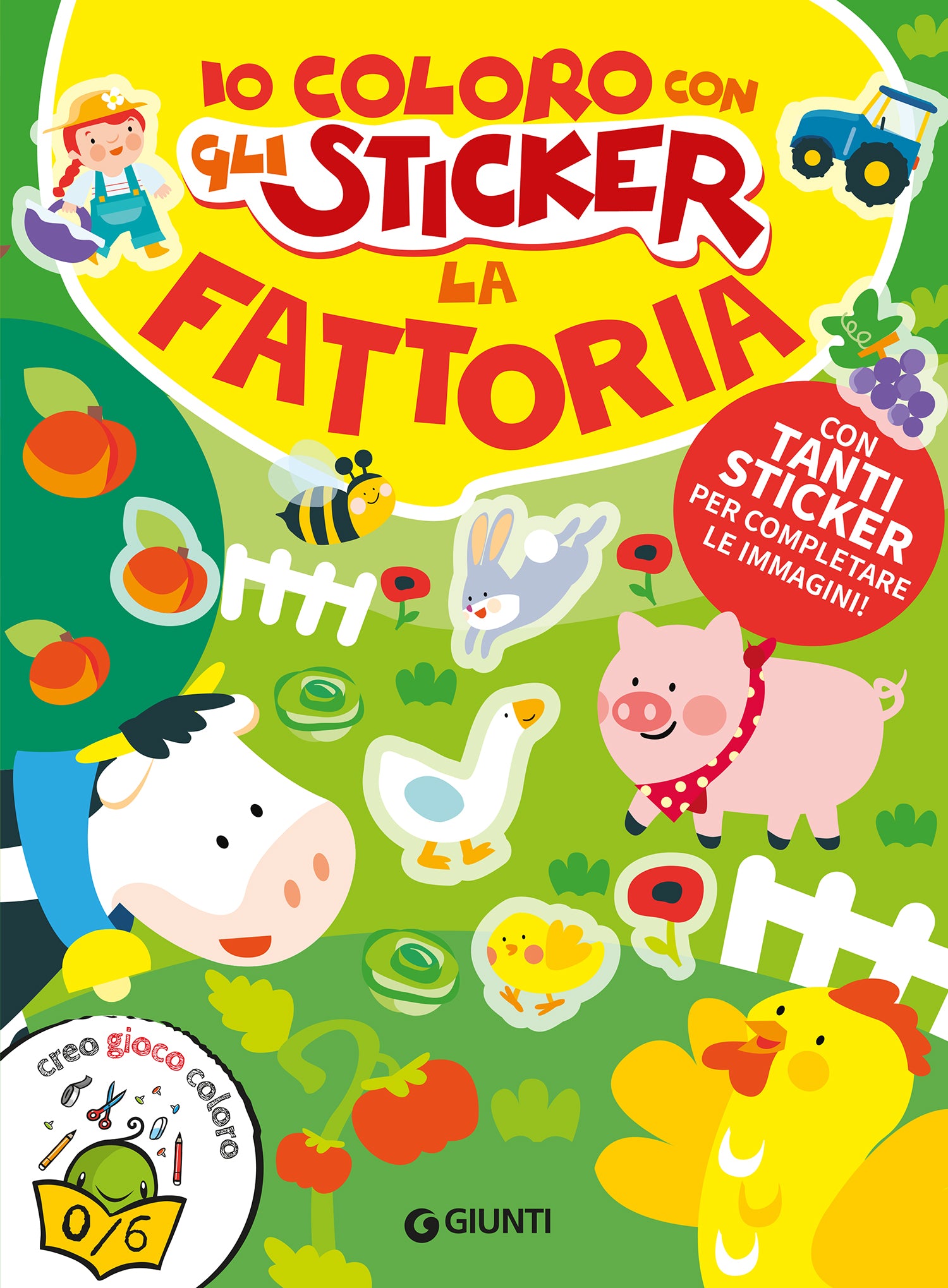 Io coloro con gli sticker. Fattoria