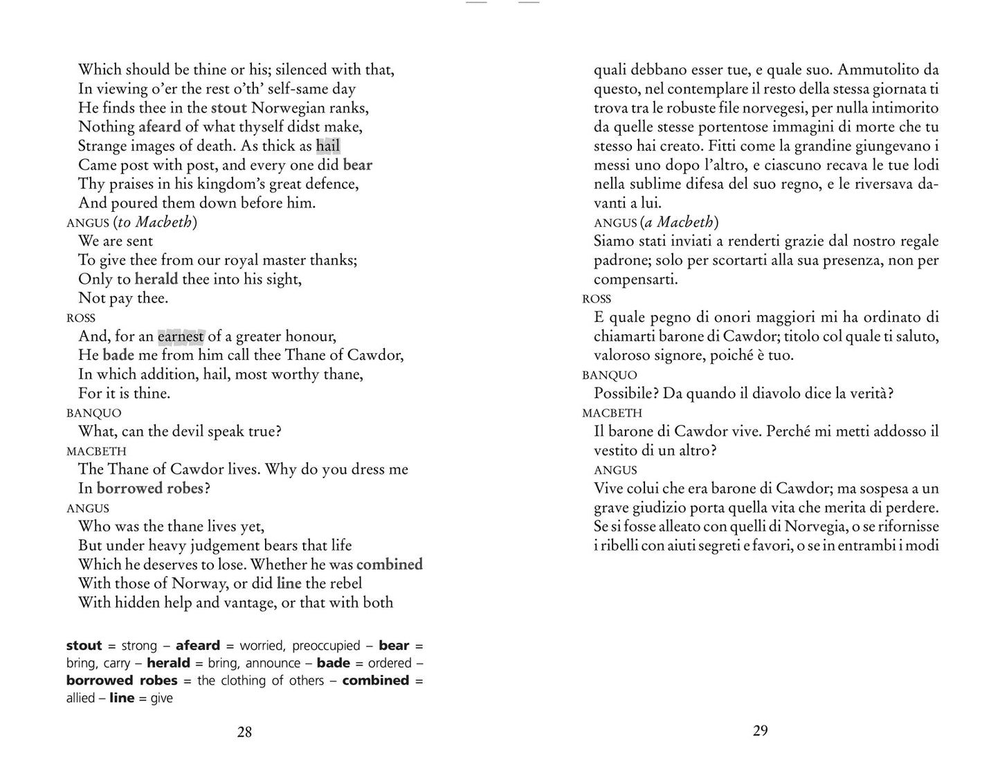 Macbeth. Con testo italiano a fronte e note linguistiche