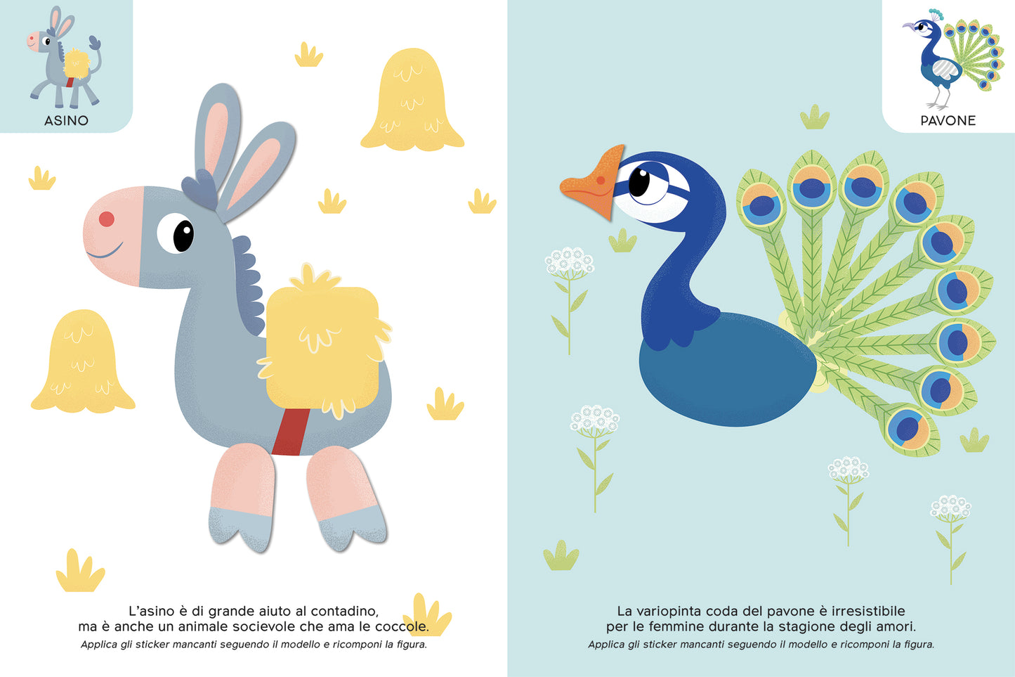 Animali della fattoria. All'interno 4 pagine di sticker riposizionabili