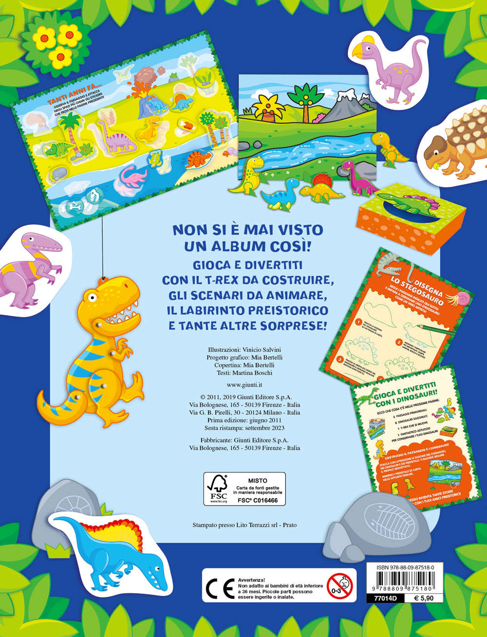 Superalbum dei Dinosauri (con stickers e sagome)