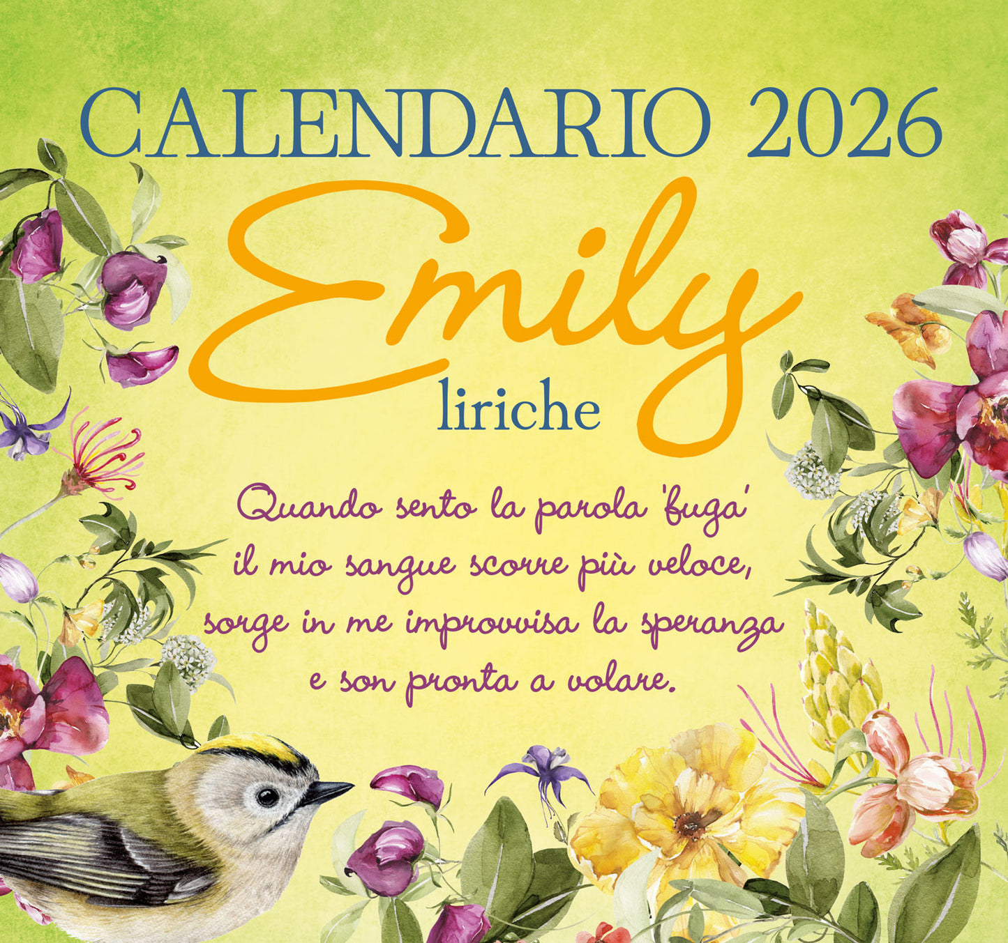CALENDARIO EMILY LIRICHE 2026 da tavolo (17 X 16 cm)