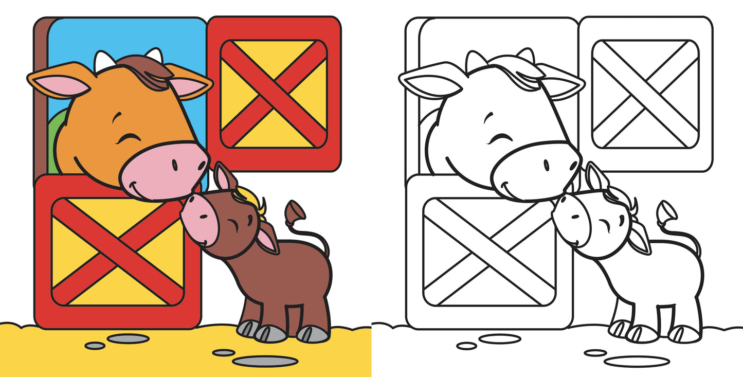 Fattoria. Tanti simpatici animali tutti da colorare