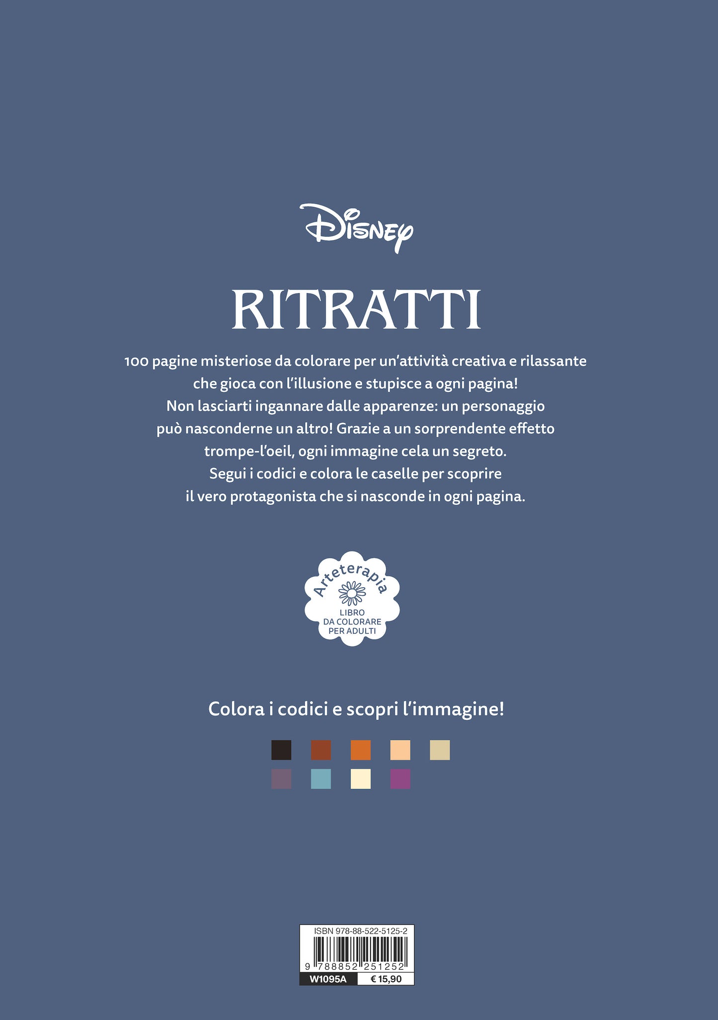 STITCH Ritratti Colori Misteriosi. Arteterapia Libro da colorare per adulti