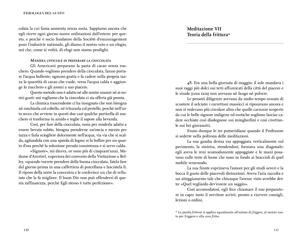 FISIOLOGIA DEL GUSTO O MEDITAZIONI DI GASTRONOMIA TRASCENDENTE