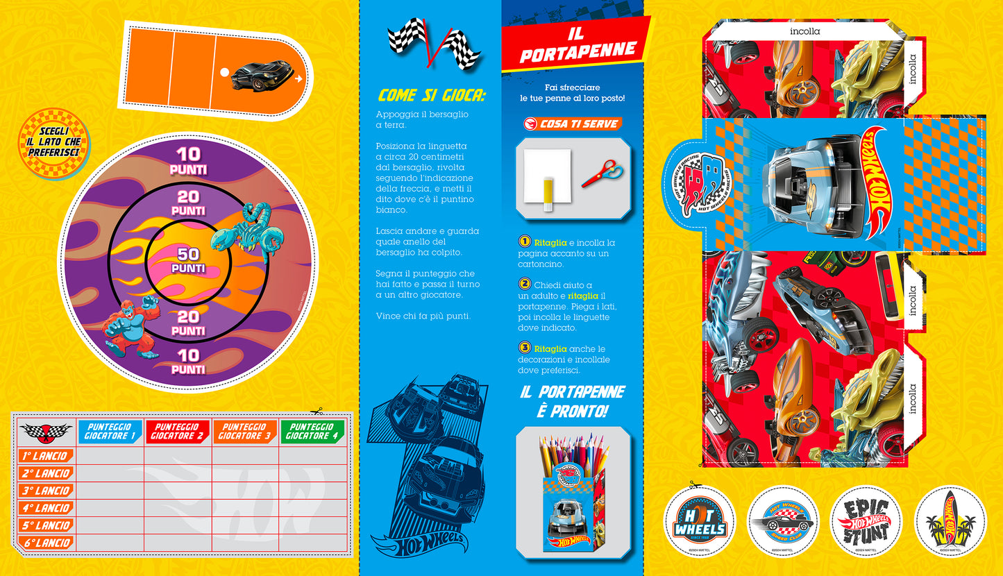 Hot Wheels. Taglia & Incolla. Sfide senza limiti