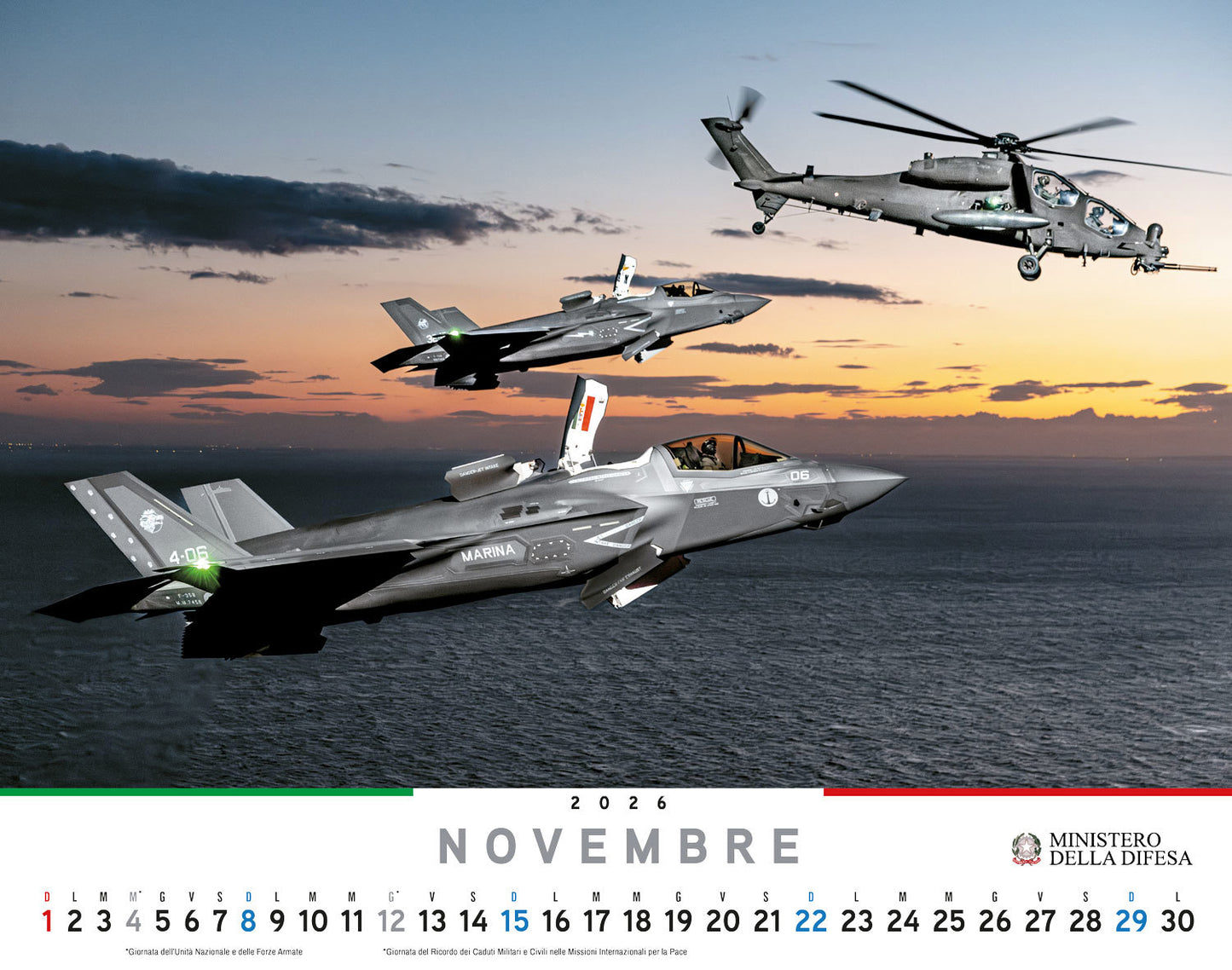Calendario Difesa 2026 - da parete . La forza che unisce