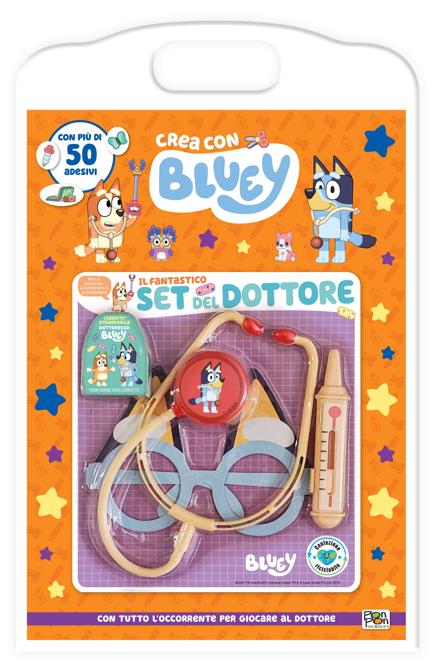 Bluey. Crea con Bluey + Il fantastico set del dottore