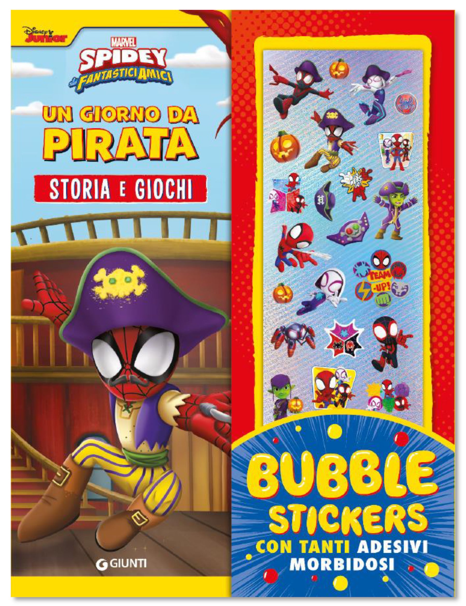 Spidey Bubble Stickers . Un giorno da pirata, con tanti adesivi morbidosi