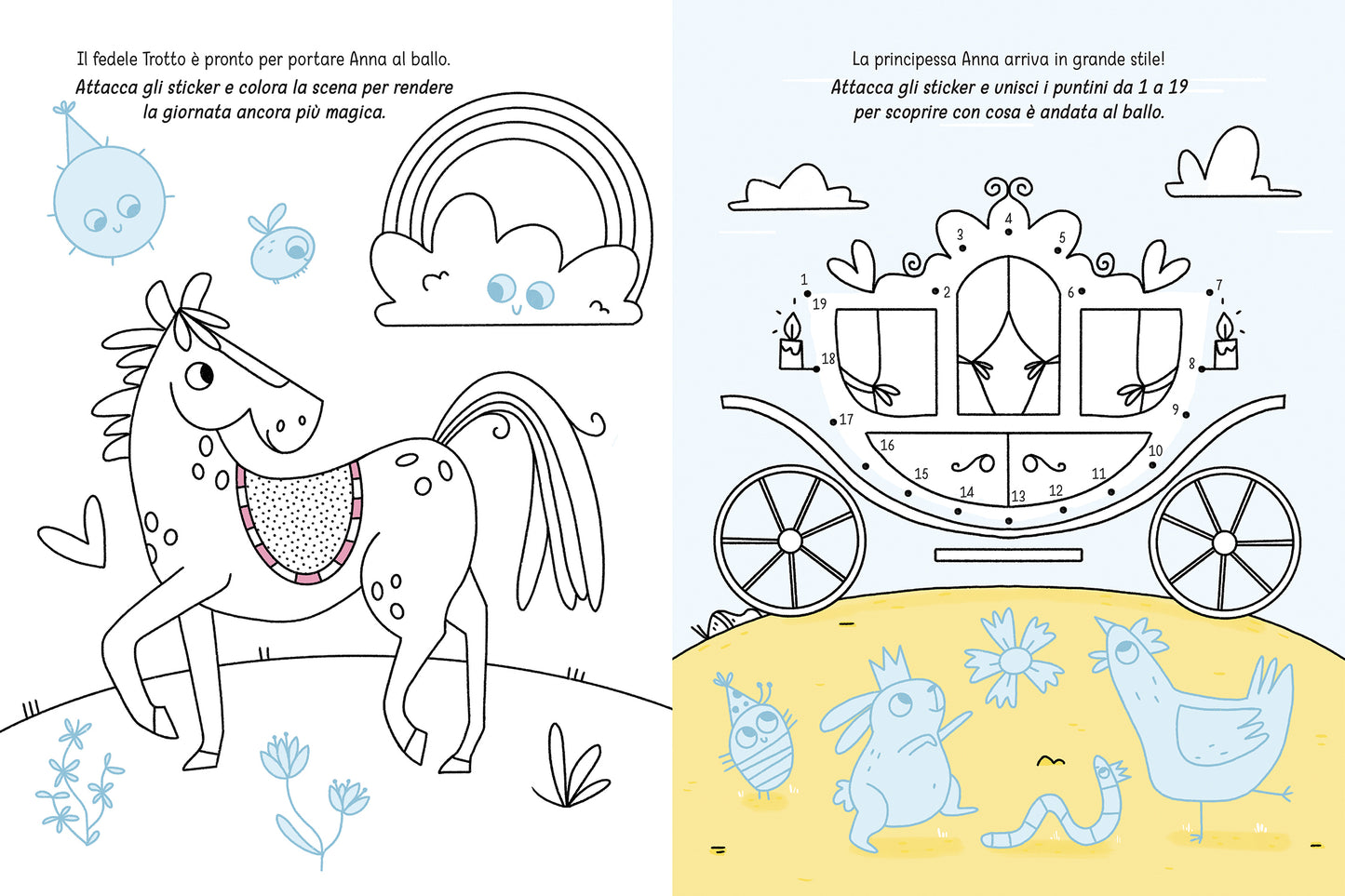 Principesse al primo ballo. Attività, Tatuaggi e Sticker