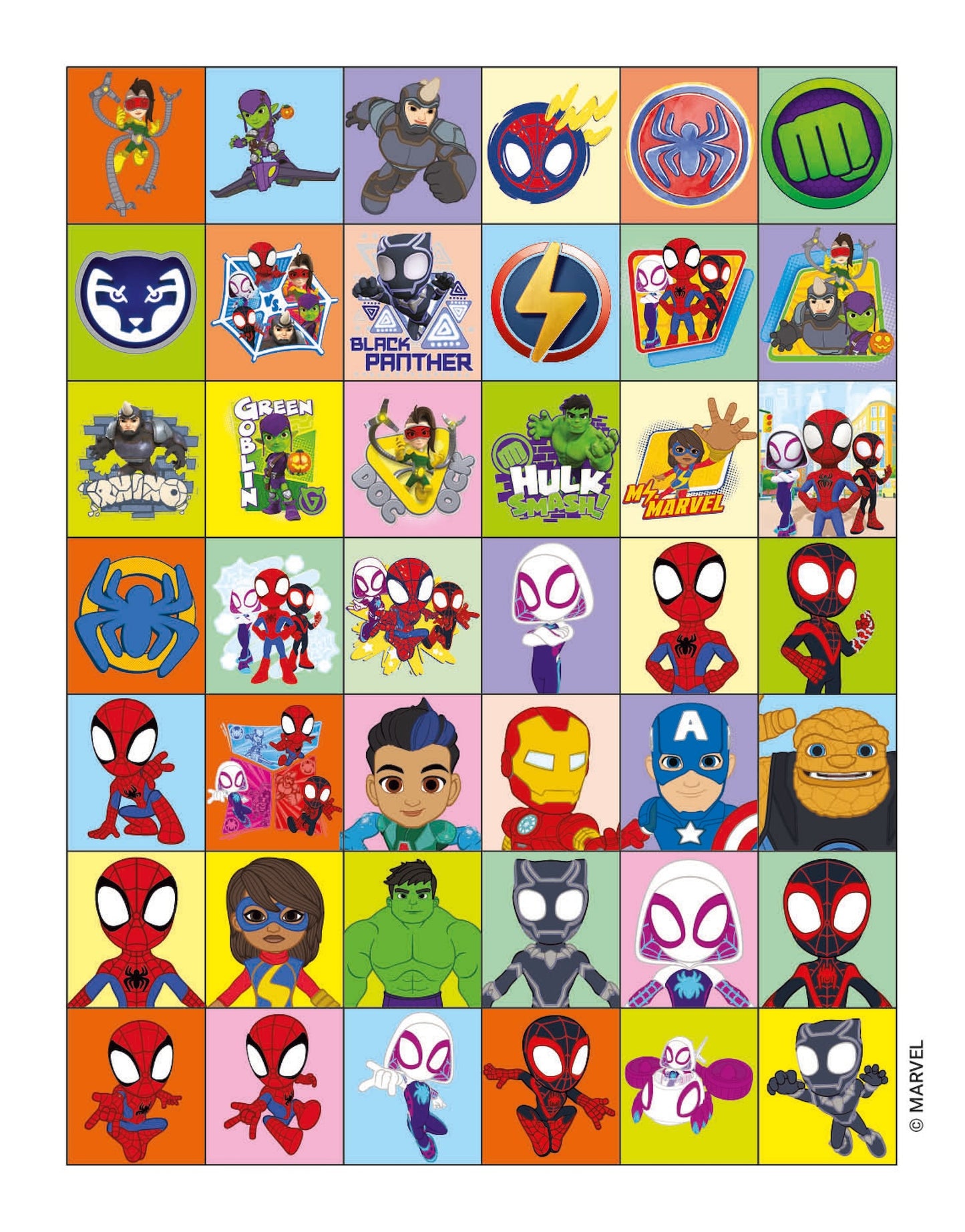 Mini Staccattacca e colora Spidey e i suoi fantastici amici. Più di 60 adesivi