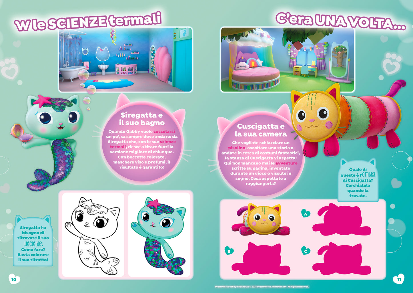 La Casa delle Bambole di Gabby. Scenari sticker. È ora di diventare piccola