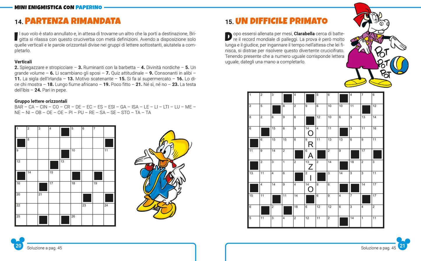 Mini Enigmistica con Paperino