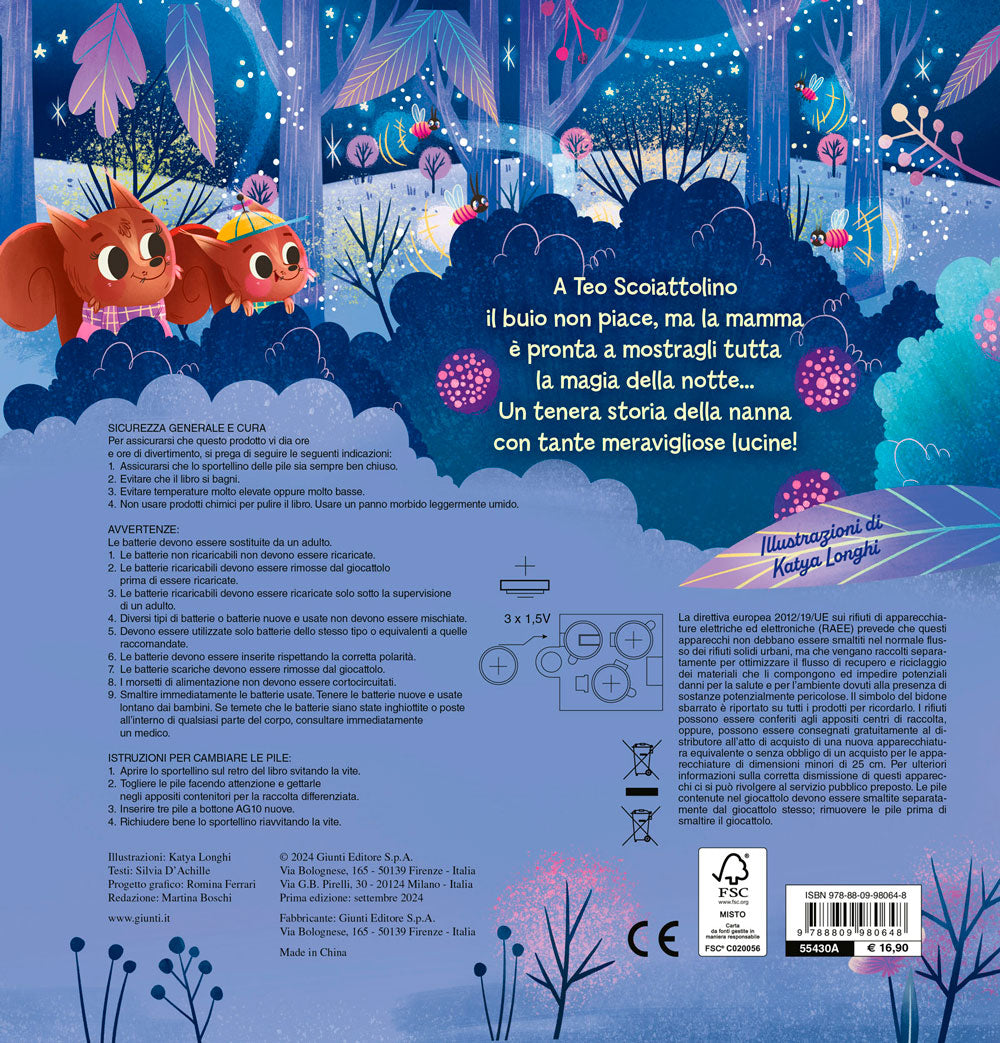 Magico libro della buonanotte. con magiche lucine