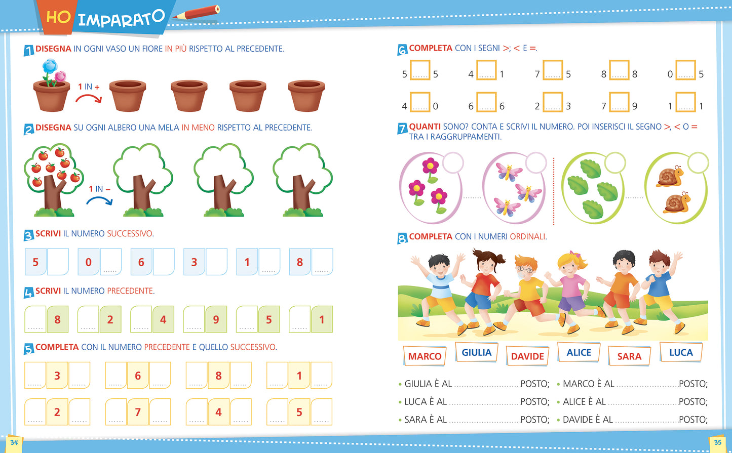 Imparo la matematica in prima. con un ripasso delle altre discipline