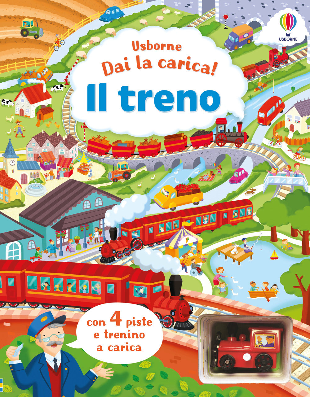 Il treno. Ediz. a colori. Con 4 piste. Con trenino a carica