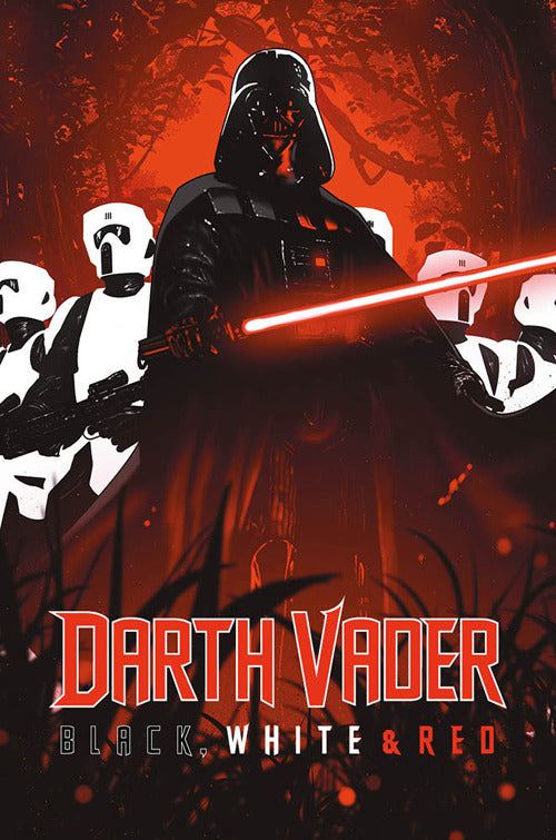 Darth Vader. Black, white & red