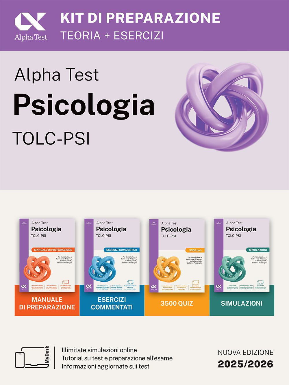 Alpha Test. Psicologia. TOLC-PSI. Kit di preparazione. Ediz. MyDesk. Con Contenuto digitale per download e accesso online