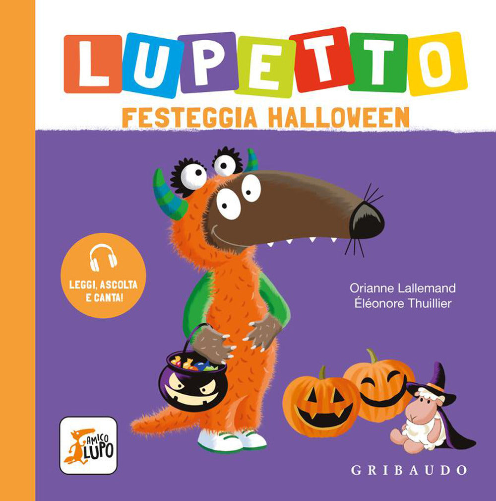 Lupetto festeggia Halloween. Amico lupo