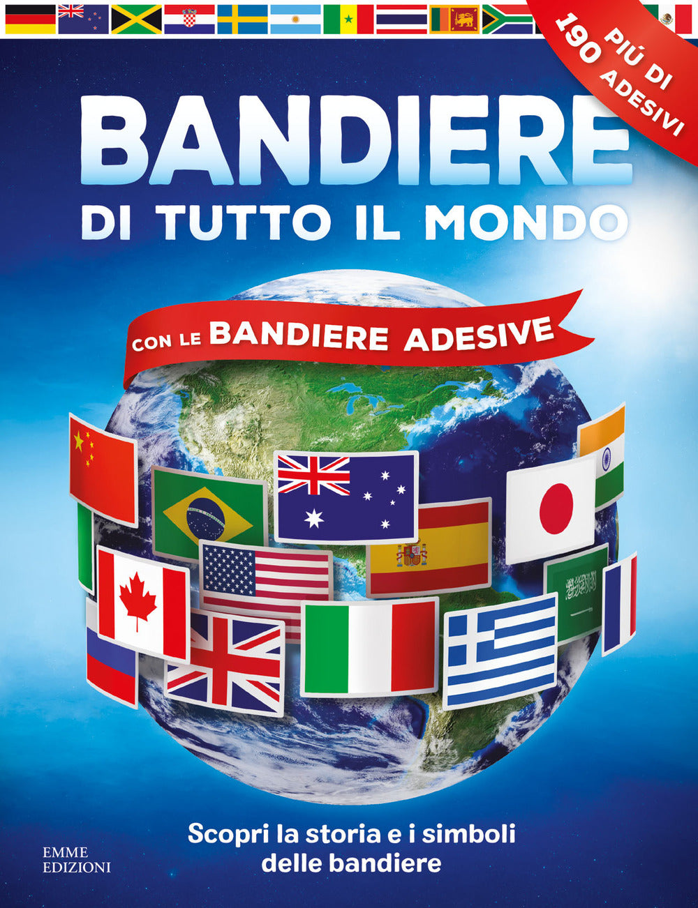 Bandiere di tutto il mondo. Con adesivi