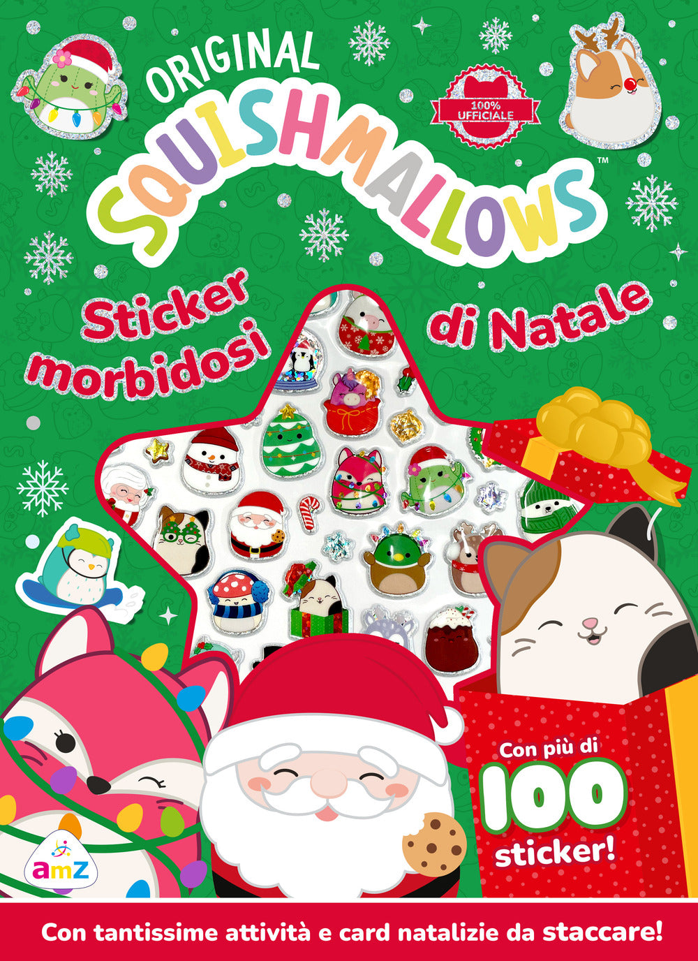 Squishmallows. Sticker morbidosi di Natale. Ediz. a colori. Con 8 cartoncini soft touch