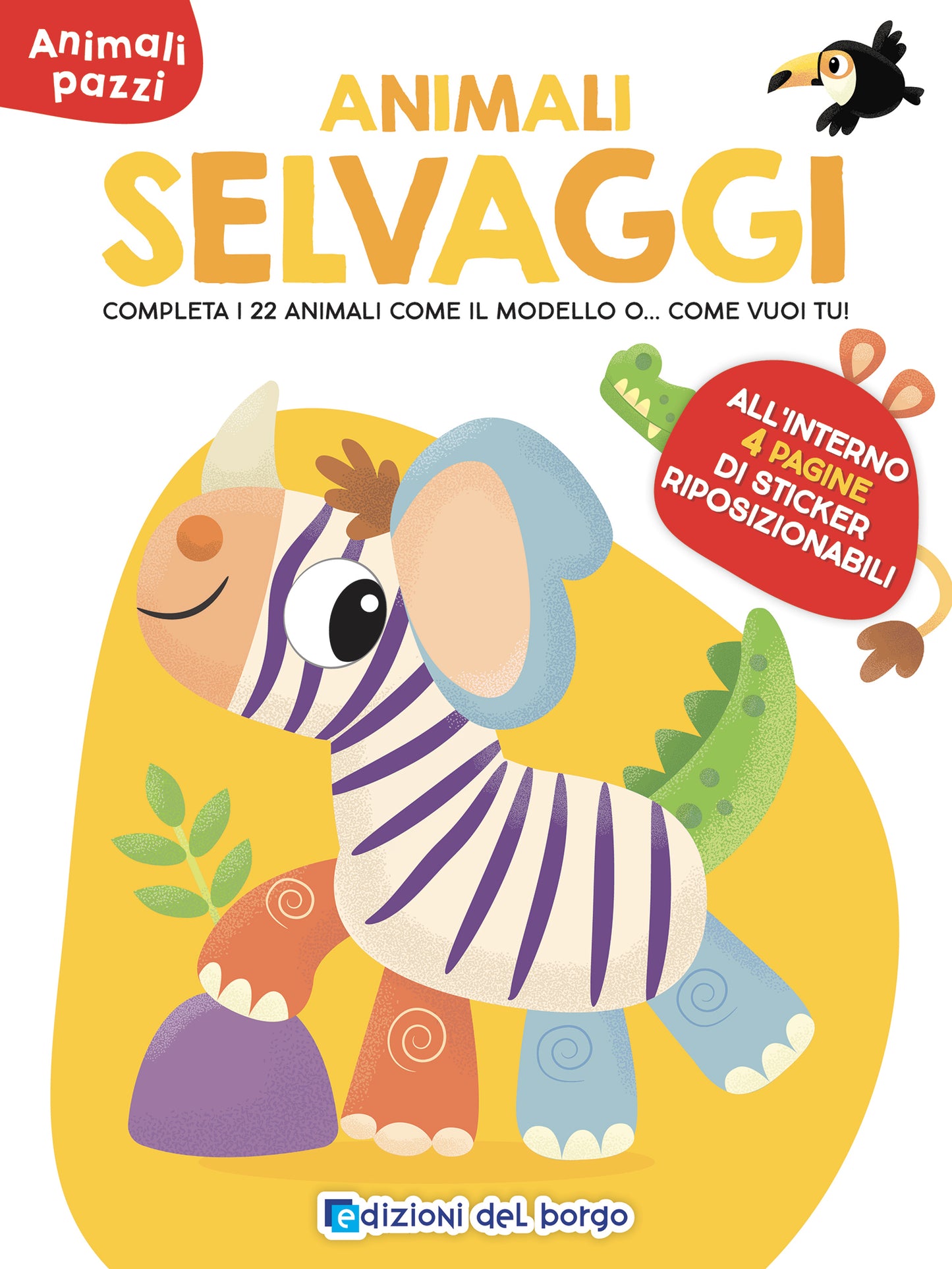 Animali selvaggi. All'interno 4 pagine di sticker riposizionabili