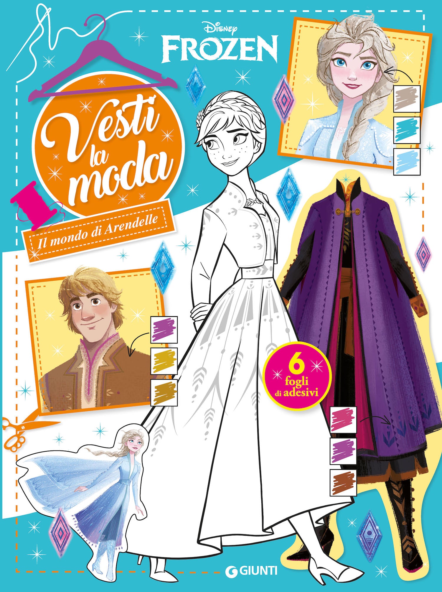 Frozen Vesti la moda. Il mondo di Arendelle - 6 fogli di adesivi