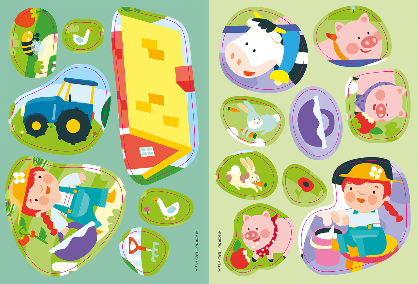 Io coloro con gli sticker. Fattoria