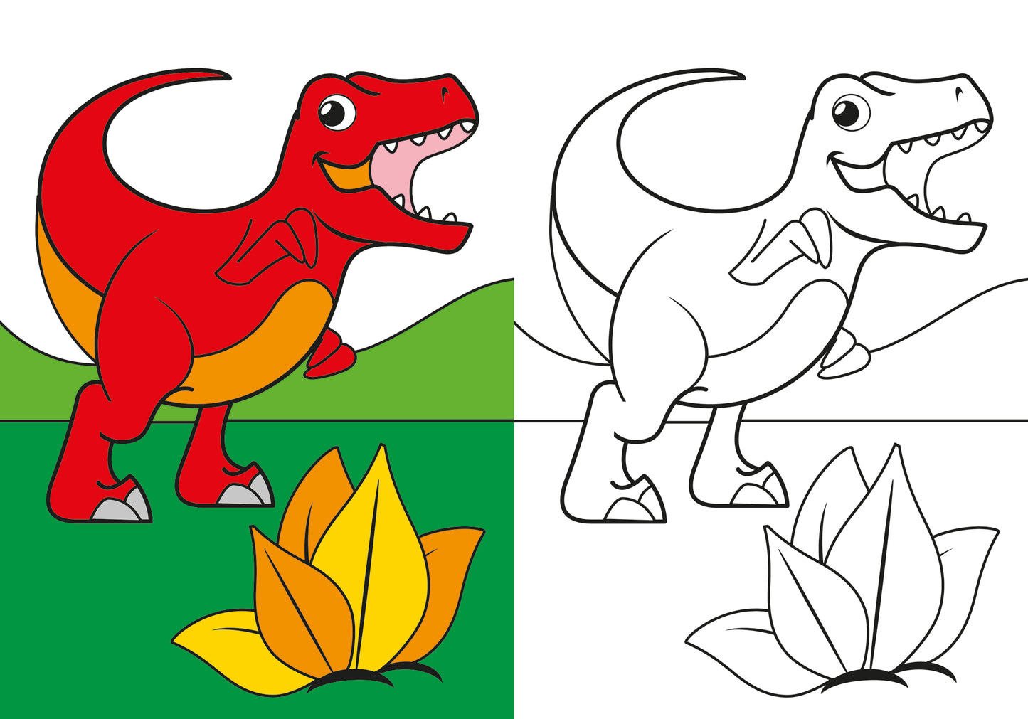 Dinosauri. Tanti simpatici dinosauri da colorare