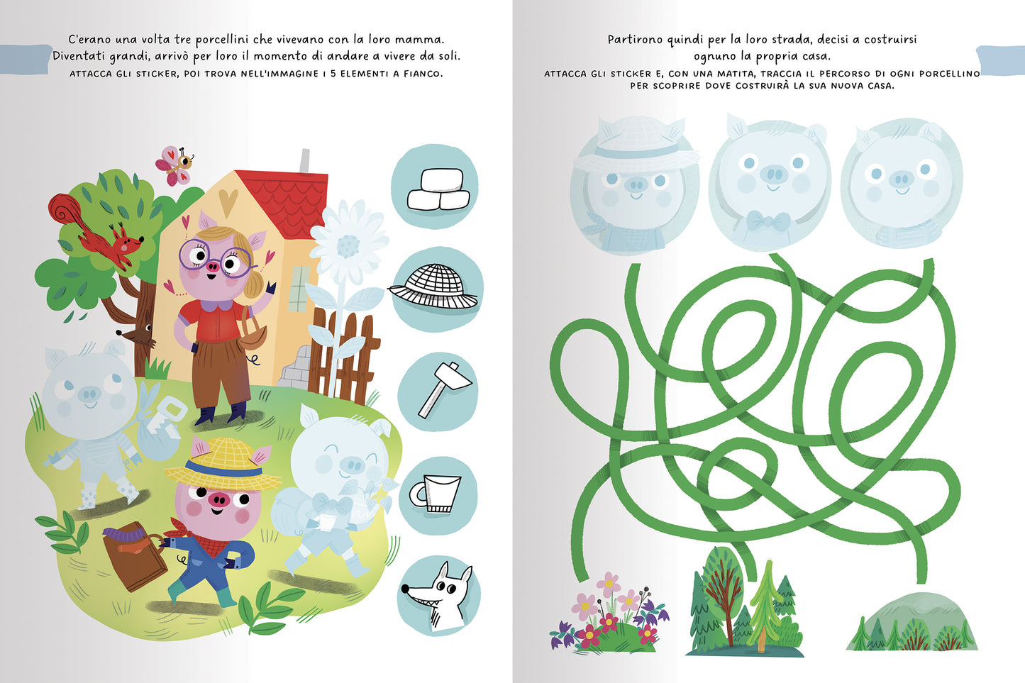 I Tre Porcellini. Attività, Tatuaggi e Sticker