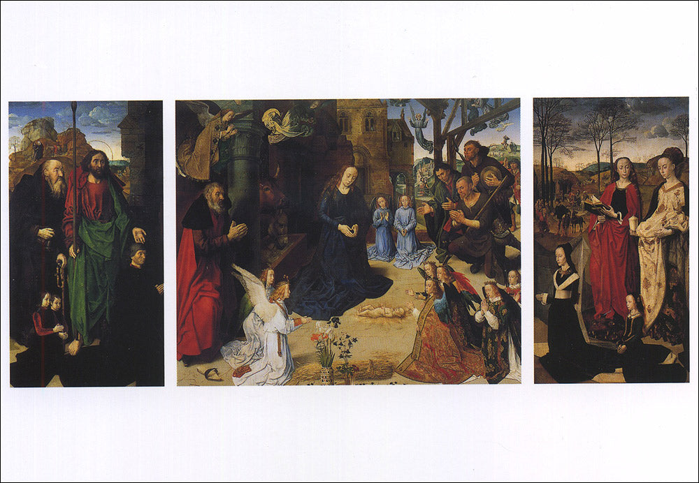 Cartolina. Firenze - Galleria degli Uffizi. Trittico Portinari (1477-1478 circa)