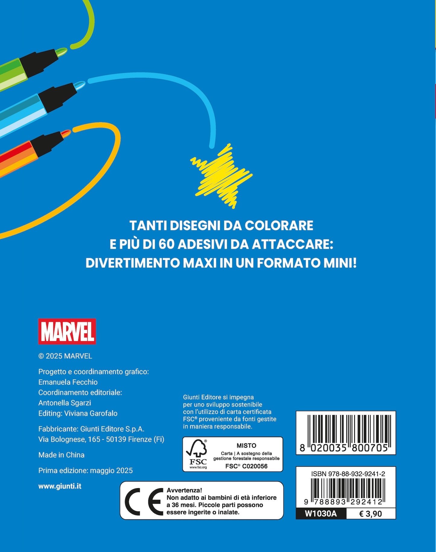 Mini Staccattacca e colora Spidey e i suoi fantastici amici. Più di 60 adesivi
