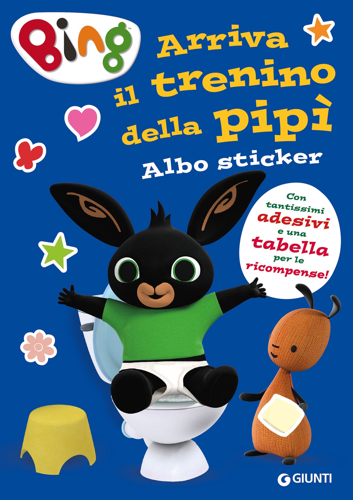 Bing. Arriva il trenino della pipì. Albo stickers