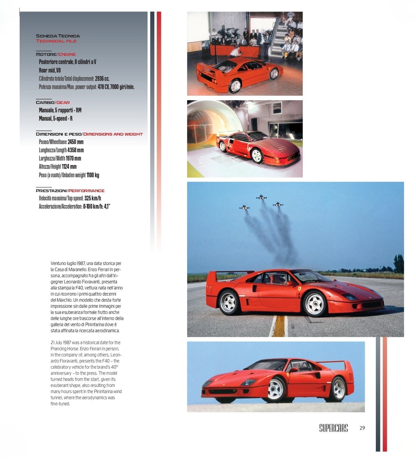 SUPERCARS (ed. ITA/ING). Dagli anni Settanta ad oggi / From the Seventies to the present