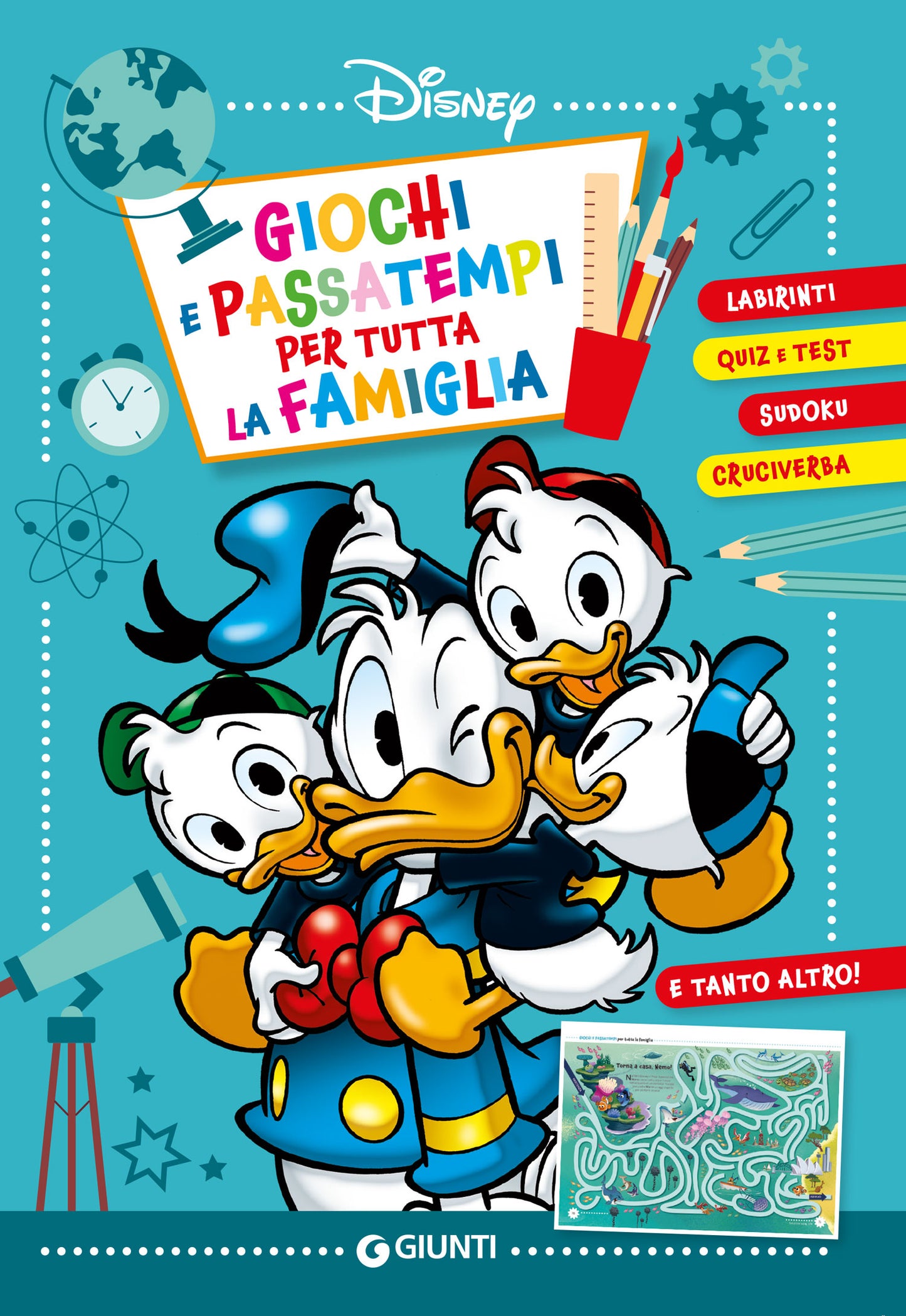 Giochi e passatempi per tutta la famiglia. Labirinti, quiz e test, sudoku, cruciverba