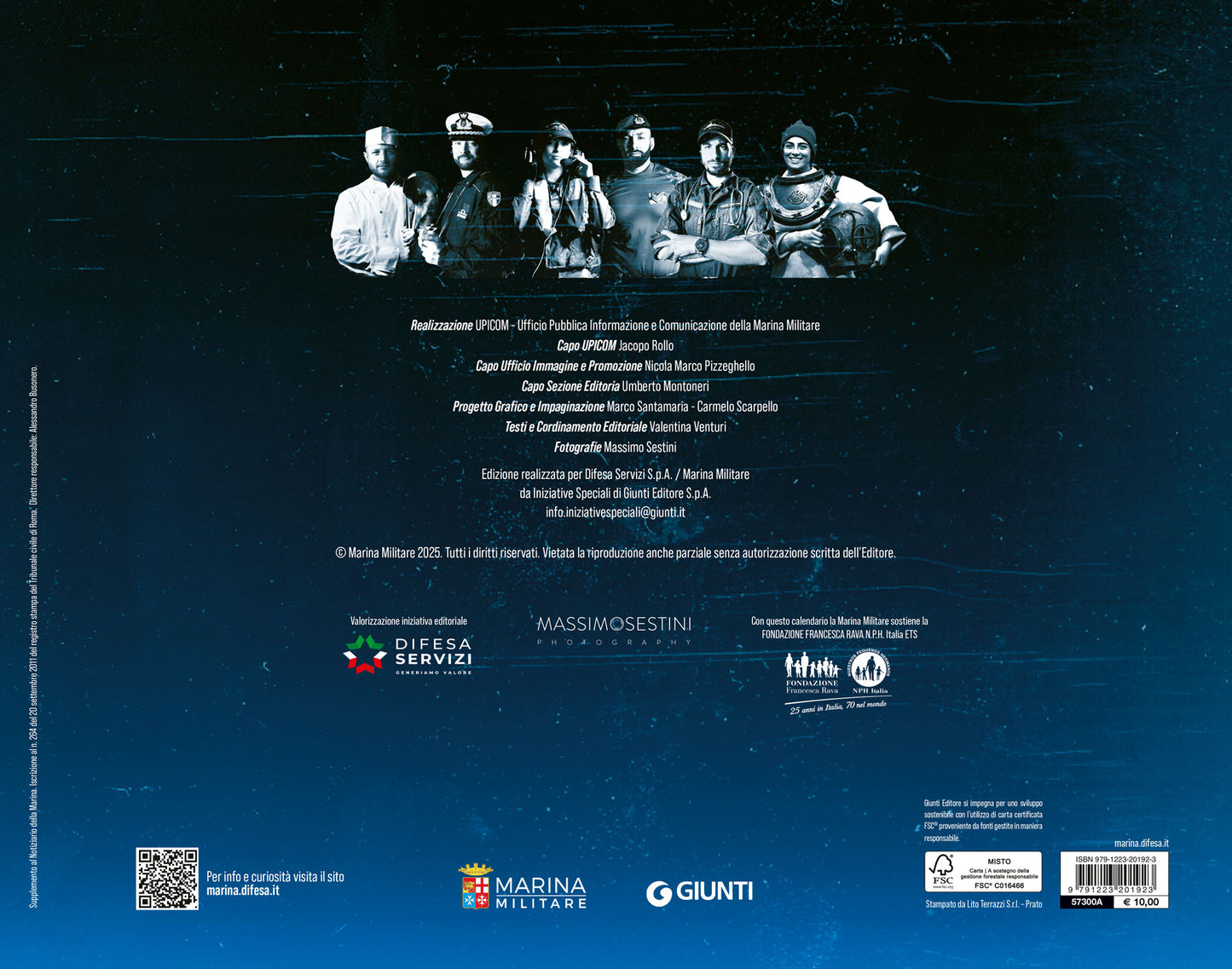 Calendario Marina Militare 2025 - da parete. Volti e sorrisi
