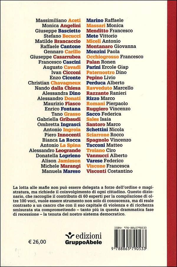 Dizionario enciclopedico di mafie e antimafia